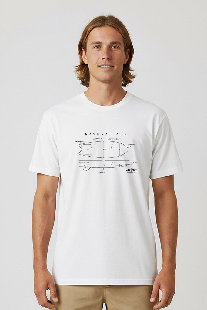 Camiseta Twin Fins Branco