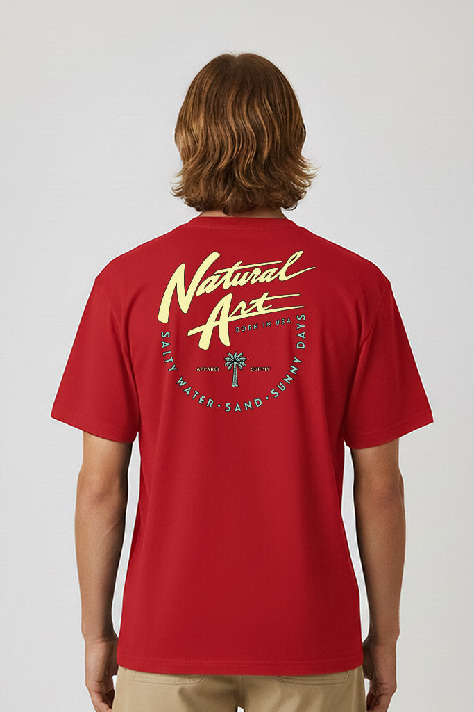 Camiseta Born in USA Vermelho