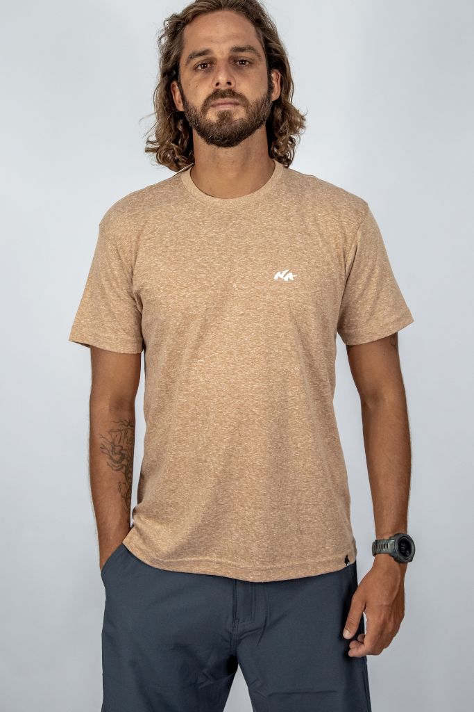 Camiseta Especial Nature - Mescla Caramelo